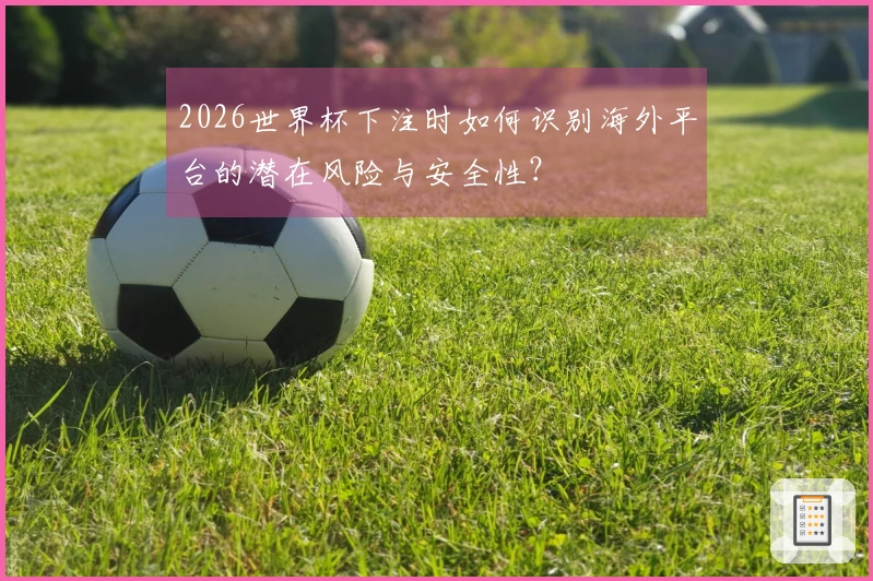2026世界杯下注时如何识别海外平台的潜在风险与安全性？